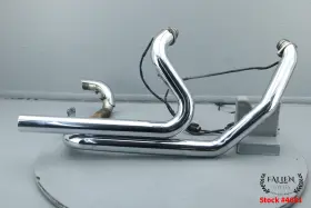 66848-09 Aftermarket 2009 Harley Road Glide Exhaust Header Pipes True Dual Chrome #4081
