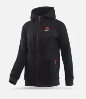 Akrapovic 3831126414689 Mens Corpo Zip Hoodie Black - M
