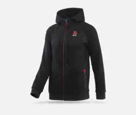 Akrapovic 3831126414696 Mens Corpo Zip Hoodie Black - Large