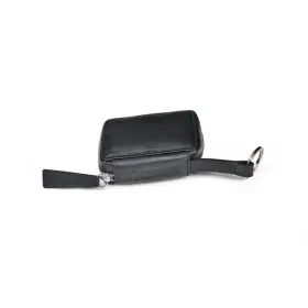 801740 Akrapovic Leather Car Key Case - Black