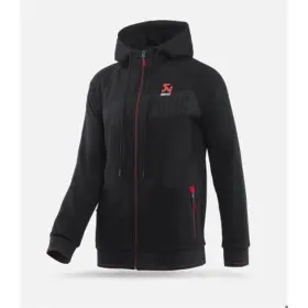 Akrapovic 802056 Mens Corpo Zip Hoodie Black - M