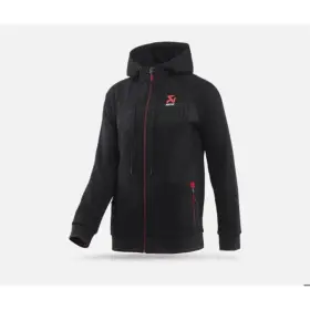 Akrapovic 802057 Mens Corpo Zip Hoodie Black - Large