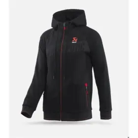 802058 Akrapovic Mens Corpo Zip Hoodie Black - Xl