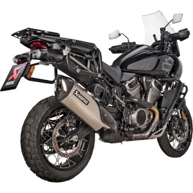 Akrapovic 831126408152 Slip-on Line Muffler - Titanium For Harley-davidson Pan America S-hd12so1-haft