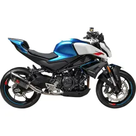 S-cf4so1-apc Akrapovic Slip-on Line Muffler - Carbon Fiber For Cfmoto 450sr/nk