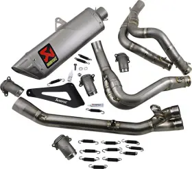 S-h10e3-aplt Akrapovic Evolution Line 4 2 1 Full Exhaust System Titanium #s-h10e3-aplt