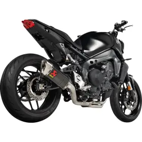S-y9r18-apc Akrapovic Racing Line Exhaust System - Carbon Fiber/titanium For Yamaha Mt-09