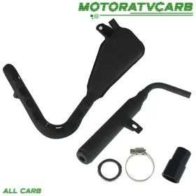 Mot2042408 All-carb Y-zinger Exhaust Muffler Manifold Pipe For Yamaha Pw50 1981-2012