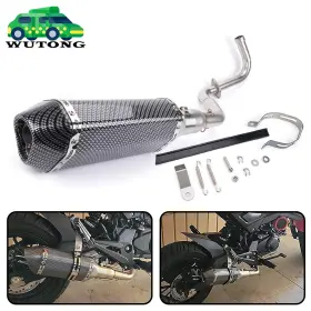 Bartoo Cr185720250928 Full Exhaust System Slip-on Muffler On Pipe Db Kill For Honda Grom 125 2013-2025
