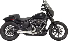 1s73 Bassani Ripper Road Rage 2-1 Chrome Exhaust 2018-2021 Harley Softail Fxst Slim