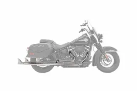1s76e-33 Bassani True-dual 33 Inch Fishtail Chrome Exhaust System Without Ut Baffles 1s76e-33 Bassani True-dual 33 Inch Fishtail Chrome Exhaust System Without Ut Baffles