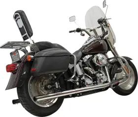 1s98p Bassani Dual Chrome Drag Pipe Exhaust System 1s98p Bassani Dual Chrome Drag Pipe Exhaust System