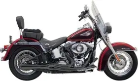 1s12rb Bassani Manufacturing Black Road Rage Ii Mega Power Short Megaphone System With Billet End Cap