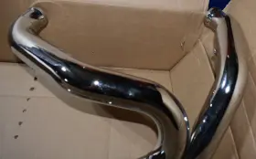 1s62r Bassani Manufacturing Harley-davidson Chrome Road Rage 2-1 Exhaust System With Bracket Mpn #2