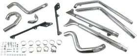 1s66e-33 Bassani Manufacturing True Duals With 33 Inch Fishtail Muffler Baffle