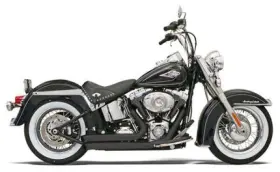 12123d Bassani Xhaust Firesweep Turn Out Exhaust System Black #12123d Harley Davidson