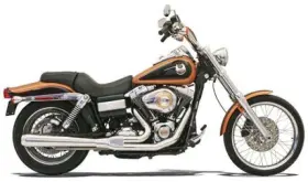 13111j Bassani Xhaust Road Rage Long Megaphone Exhaust System 4 Inch Chrome #13111j