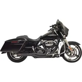 1800-2511 Bassani Xhaust 1f88b Black Road Rage Ii 2-into-1 W Hot Rod Turnout Muffler