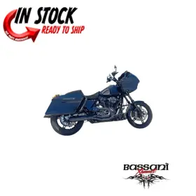 1800-2737 Bassani Xhaust 2 Into 1 Mid Length Super Bike Exhaust - Harley M8