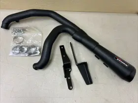 1f52rb Bassani Xhaust Road Rage 2-into-1 Shorty Exhaust Harley Touring 1995-2016 Black