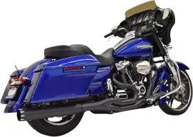Bassani Xhaust 1f78tb Road Rage 2 1 Full Exhaust System Black #1f78tb Harley Davidson