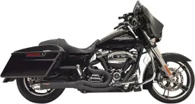 1f88b Bassani Xhaust Road Rage Ii Hot Rod Turnout 2 1 Full Exhaust System Black #1f88b