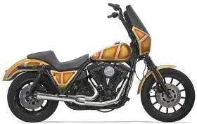 1fxr2 Bassani Xhaust Road Rage 2 1 Short Megaphone Exhaust System Chrome #1fxr2