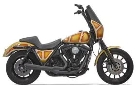 1fxr2b Bassani Xhaust Road Rage 2 1 Short Megaphone Exhaust System Black #1fxr2b 1fxr2b Bassani Xhaust Road Rage 2 1 Short Megaphone Exhaust System Black #1fxr2b