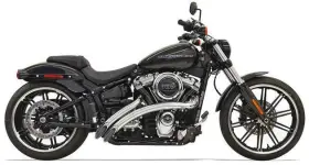 1s21f Bassani Xhaust Sweeper Radius Exhaust Chrome Harley Softail Flfb/flsl/fxb/fxf
