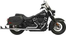 1s76e-36 Bassani Xhaust True Duals Fishtail Exhaust Without Baffles Chrome 36 Inch Muffler 1-7/8