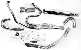 1s92r Bassani Xhaust Road Rage 2 1 Exhaust Chrome Harley Fxfb/s Softail Fat Bob
