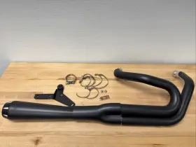 Bassani Xhaust 1s92rb Road Rage 2-into-1 Front Sweeping Exhaust Harley Softail Black 2018-2024