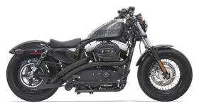 1x2fb Bassani Xhaust Radial Sweepers Exhaust System Black #1x2fb Harley Davidson Sportster