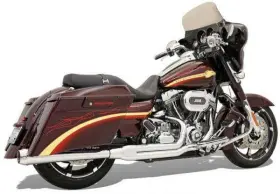 Flh-737 Bassani Xhaust Road Rage Megaphone Exhaust System 4 Inch Chrome Harley Davidson Flh-737 Bassani Xhaust Road Rage Megaphone Exhaust System 4 Inch Chrome Harley Davidson