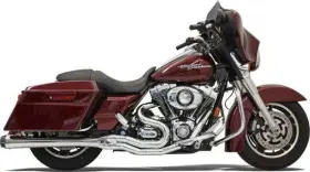 Bassani Xhaust Flh-767 Road Rage Ii Megaphone Exhaust System Chrome Harley Davidson