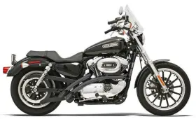 Xl-ff12b Bassani Xhaust Radial Sweepers Exhaust System Black #xl-ff12b Harley Davidson Sportster