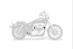 Bassani Xl4-ff12 04-06 Harley Sportster Radial Sweepers Chrome Exhaust Xl4-ff12cl