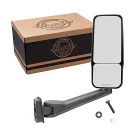 1334-4000r Brock Manual Door Mirror Fits 03-09 Gmc Topkick Chevrolet Kodiak Passenger Side View