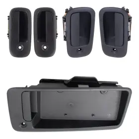 1442-0019c5 Brock Outside Door Handle Textured Black 5pc Set Fits Express Savana Left Right