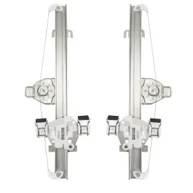 1554-0003lr Brock Pair Set Rear Manual Window Regulators For 07-13 Silverado Sierra Extended Cab