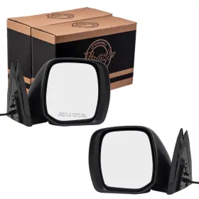 4336-0011lr Brock New Pair Set Power Side Mirrors Folding For 2017-2018 Nissan Armada Sv