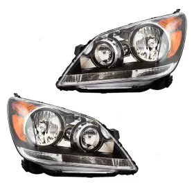 33100shja51 Brock 7221-0012lr Fits 08-10 Honda Odyssey Set Of Halogen Headlights 33150shja51