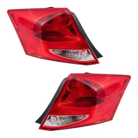 7222-0051lr Brock Driver And Passenger Set Tail Light Assemblies For 2011-2012 Honda Accord Coupe