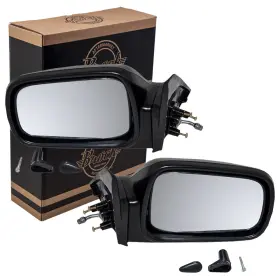 7333-4195lr Brock New Pair Set Manual Remote Side Mirror Glass Housing For 88-90 91 Honda Civic