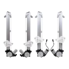 7552-1585lrc4 Brock 4 Piece Set Of Power Window Regulators With Motor-6 Pin Connector Fit 17-20 Cr-v