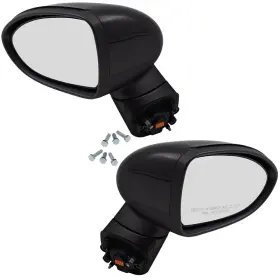 9332-0057lr Brock New Pair Set Power Folding Side View Mirror Heated Signal For 14-17 Kia Rio Rio5