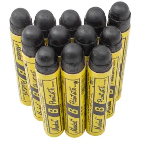 Ads0950bk Brock 12 Pc Box Black Markal B Paintstiks Crayon Marks Water Oil Dirt Extreme Temp