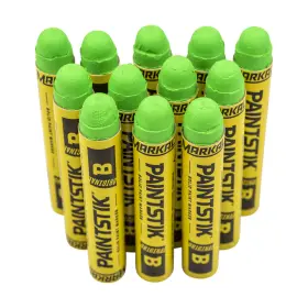 Ads0955gr Brock 12 Pc Box Flourescent Green Markal B Paintstiks Glow Uv Black Light Crayon