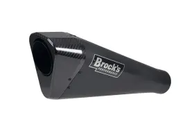 366674 Brock Performance Brocks Penta Carbon Black Full Exhaust 15 Inch Muffler Suzuki 2009-2016 Gsx-r1000