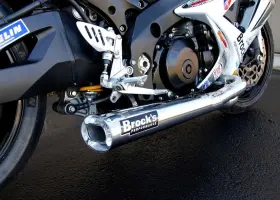 Brock Performance 390261 Brocks Tiwinder Polished Full System Exhaust 18 Inch Muffler 2007-2008 Gsx-r1000